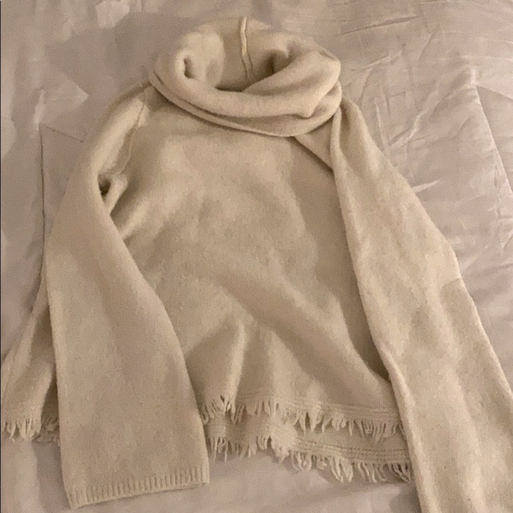 Anthropology cable knit turtle neck sweater